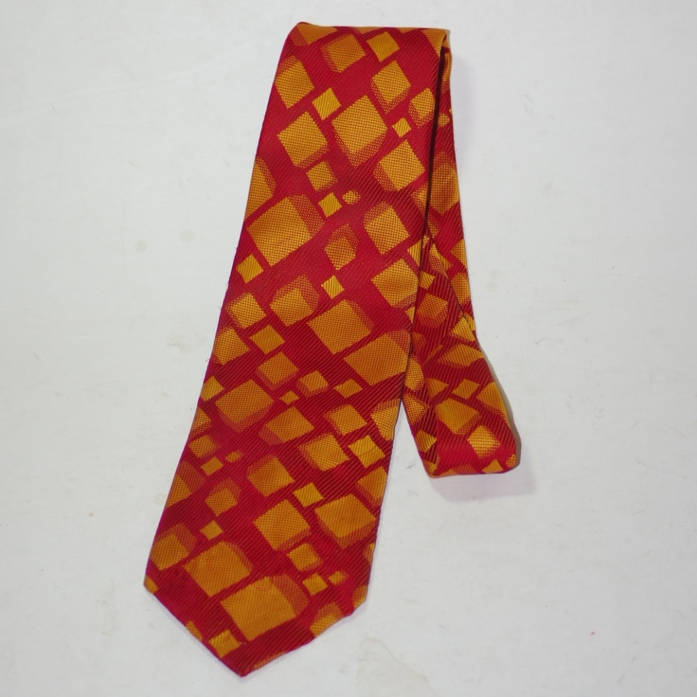 Mens Necktie 50's Mod Modernist Cubist Geometric